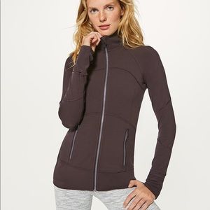 Lululemon navy blue and yellow “Contour Jacket”